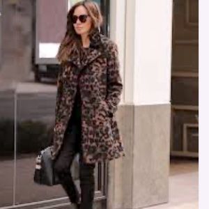 Karl Lagerfeld leopard coat
